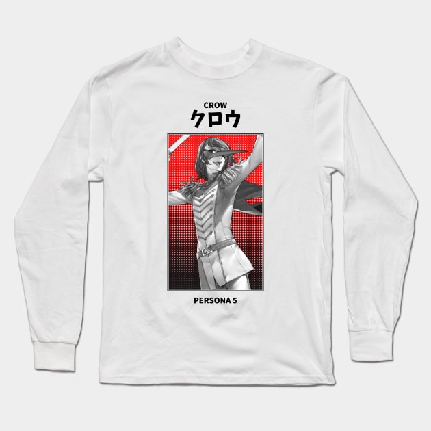 Crow Persona 5 Long Sleeve T-Shirt by KMSbyZet